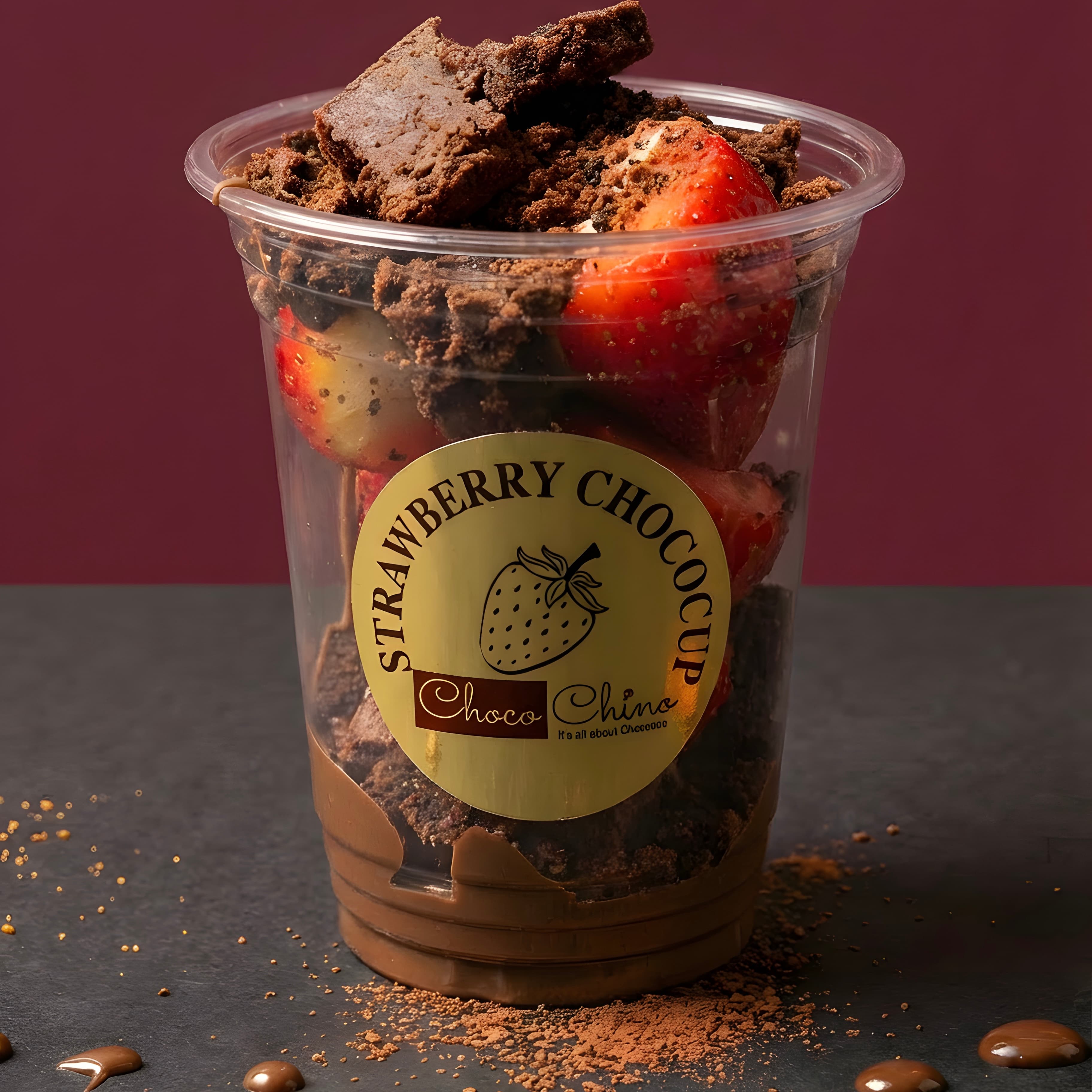 Strawberry Brownie CHOCOCUP